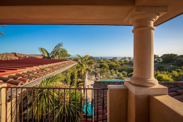 view of balcony