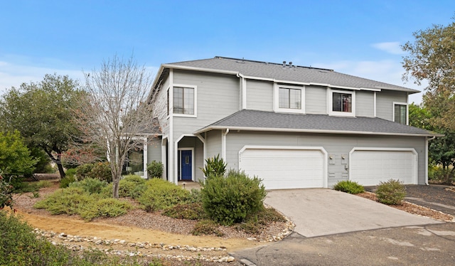 front facade featuring a garage