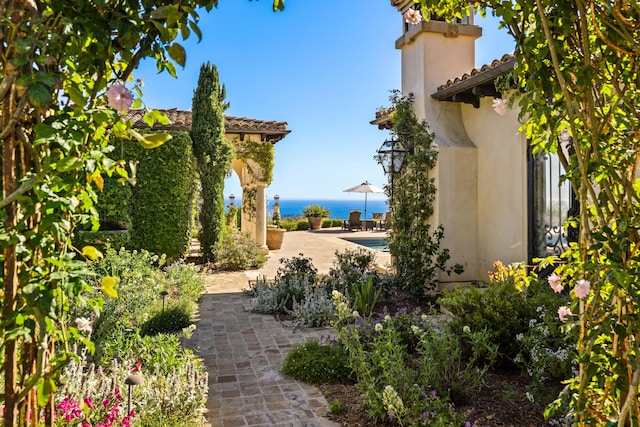 4230 Cresta Ave, Santa Barbara, CA 93110 - view of yard featuring a patio and a water view