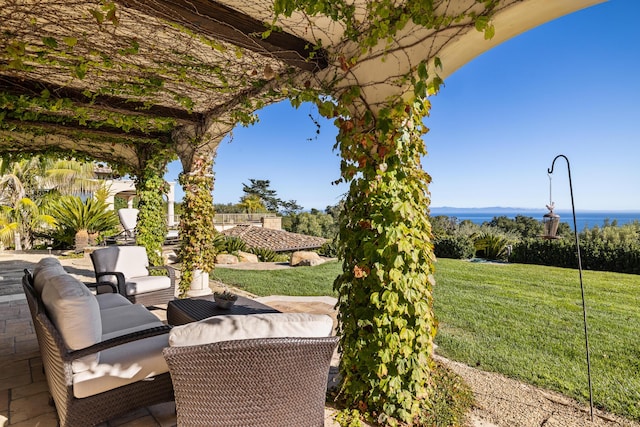 4230 Cresta Ave, Santa Barbara, CA 93110 - view of patio with outdoor lounge area