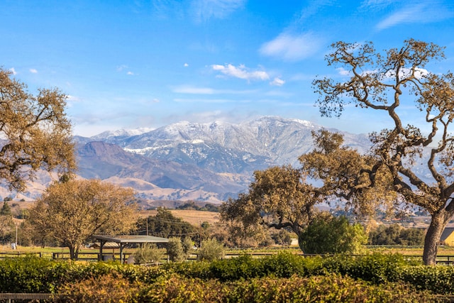 mountain view with a rural view