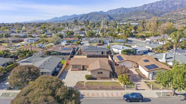 aerial view featuring a mountain view