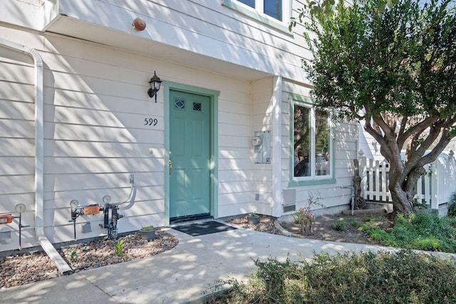 view of entrance to property