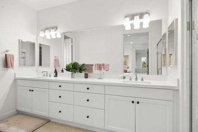 bathroom with vanity