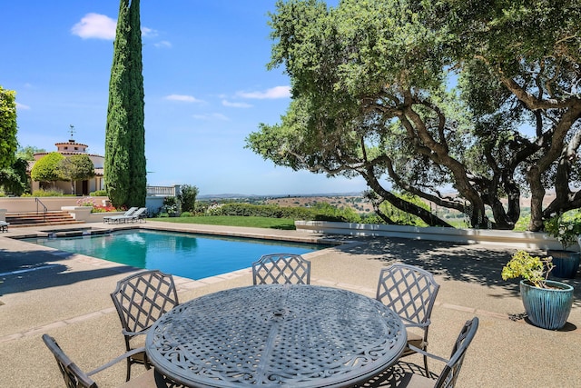 view of pool with a patio area