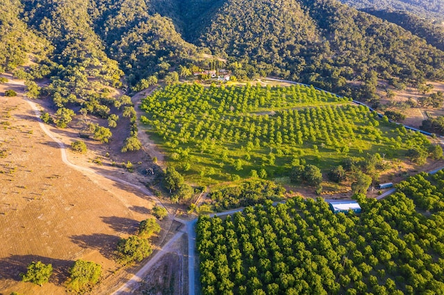 bird's eye view with a rural view