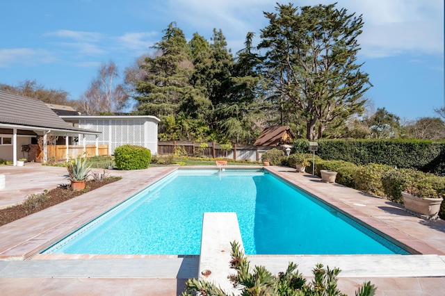 2385 Janin Pl, Solvang, CA 93463 - view of swimming pool featuring a patio and a diving board