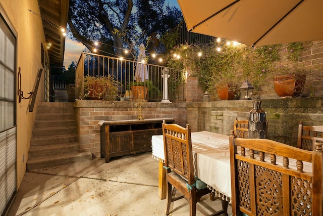 view of patio / terrace with outdoor dining area