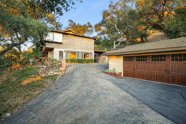 view of side of property