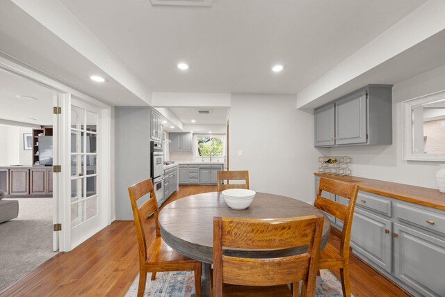 1990 Valley Meadow Dr, Oak View, CA 93022 - dining space featuring light wood-style floors and recessed lighting