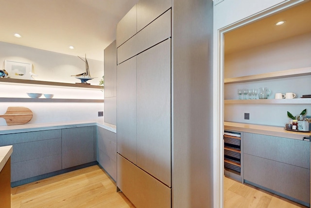 670 Santa Lucia Ave, Los Osos, CA 93402 - interior space featuring light wood-style flooring, gray cabinets, and light countertops