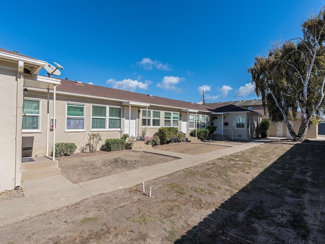 view of single story home