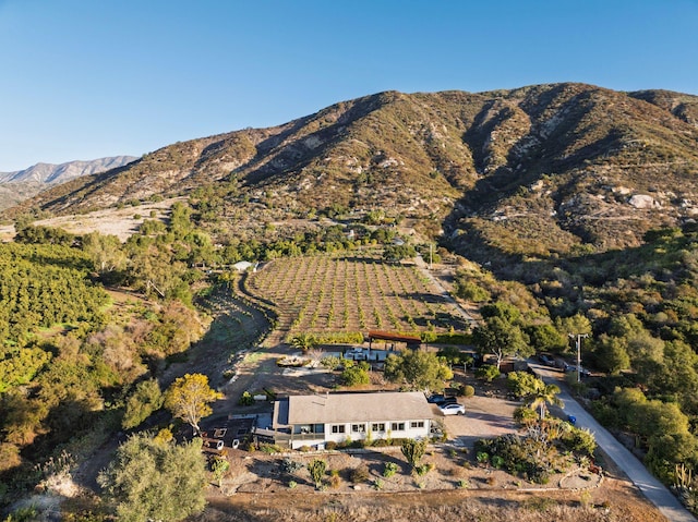 mountain view featuring a rural view