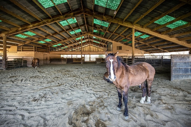 view of horse barn