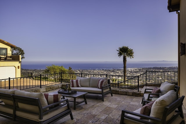 exterior space with a patio area and outdoor lounge area