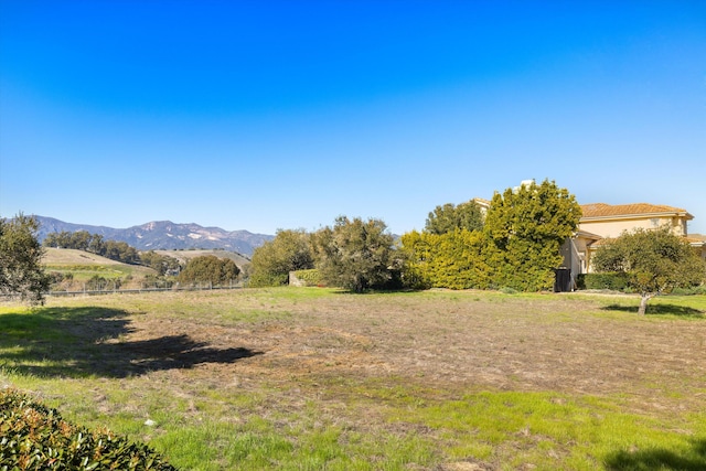 property view of mountains with a rural view