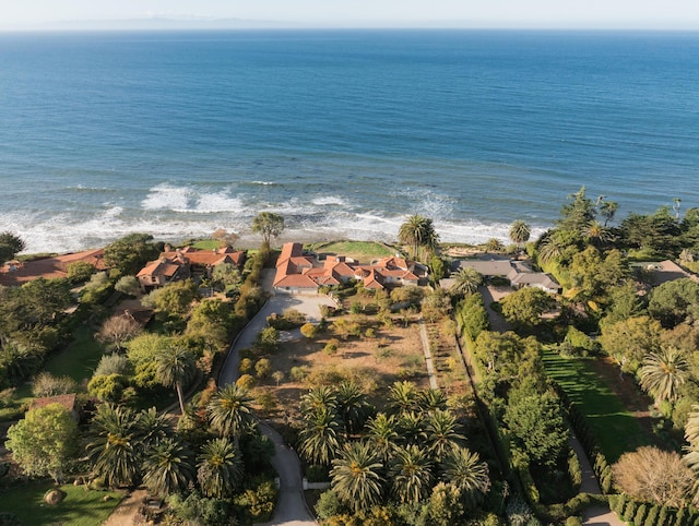 4121 Creciente Dr, Santa Barbara, CA 93110 - birds eye view of property featuring a beach view and a water view