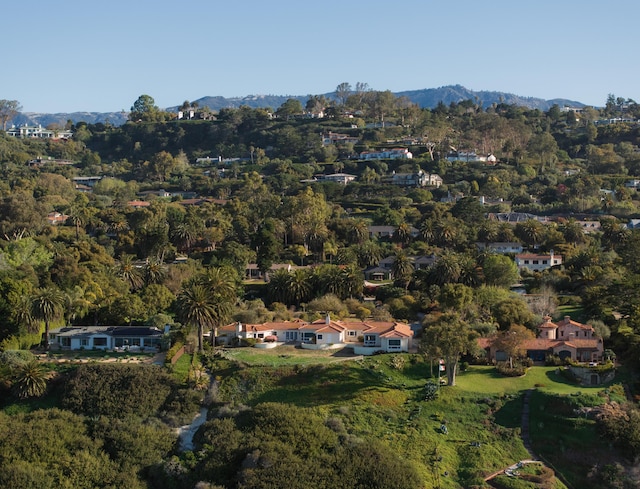 4121 Creciente Dr, Santa Barbara, CA 93110 - birds eye view of property with a mountain view