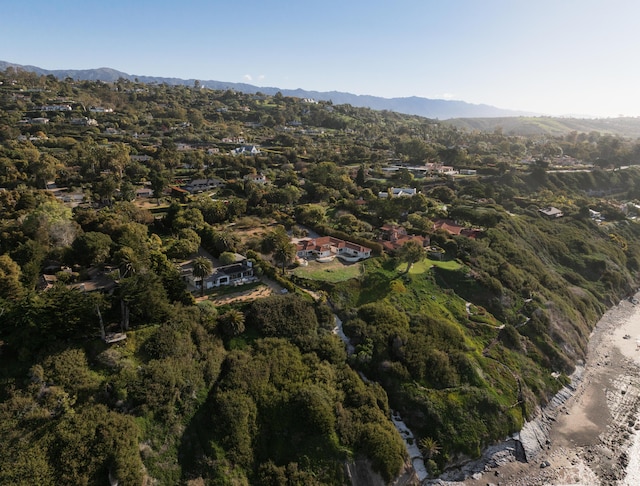 4121 Creciente Dr, Santa Barbara, CA 93110 - drone / aerial view with a mountain view