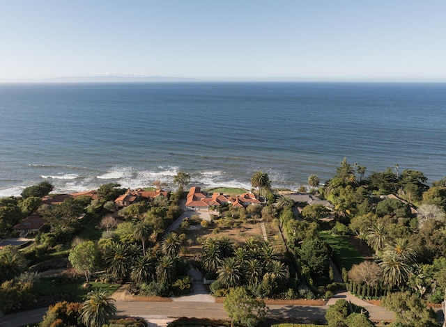 4121 Creciente Dr, Santa Barbara, CA 93110 - birds eye view of property featuring a water view