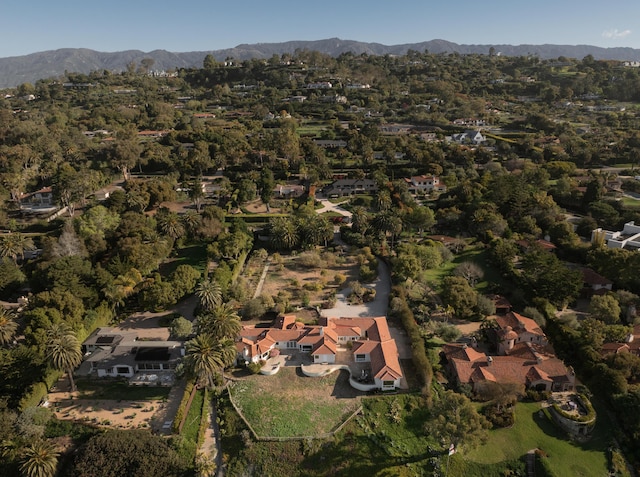 4121 Creciente Dr, Santa Barbara, CA 93110 - bird's eye view featuring a mountain view