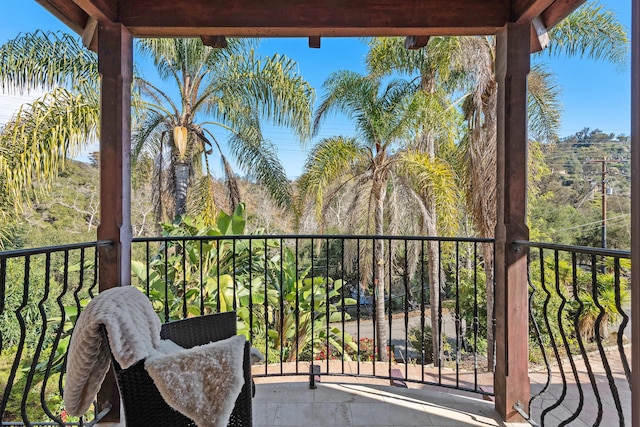 view of balcony