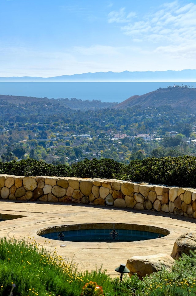 pool featuring a mountain view