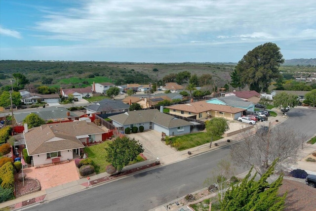 bird's eye view featuring a residential view