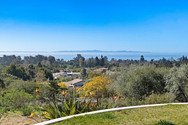 property view of mountains with a water view