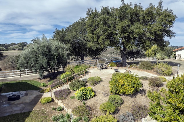 exterior space featuring fence