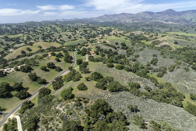 3776 Live Oak Rd, Santa Ynez, CA 93460 - birds eye view of property featuring a mountain view