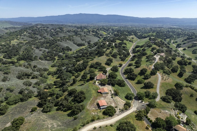 3776 Live Oak Rd, Santa Ynez, CA 93460 - drone / aerial view with a mountain view