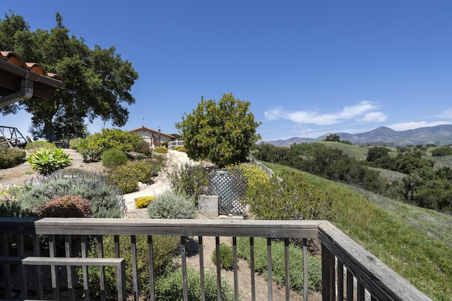 3776 Live Oak Rd, Santa Ynez, CA 93460 - balcony featuring a mountain view