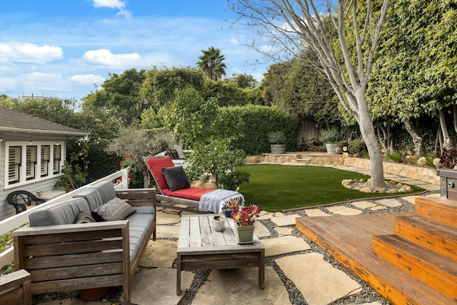 view of patio / terrace with outdoor lounge area