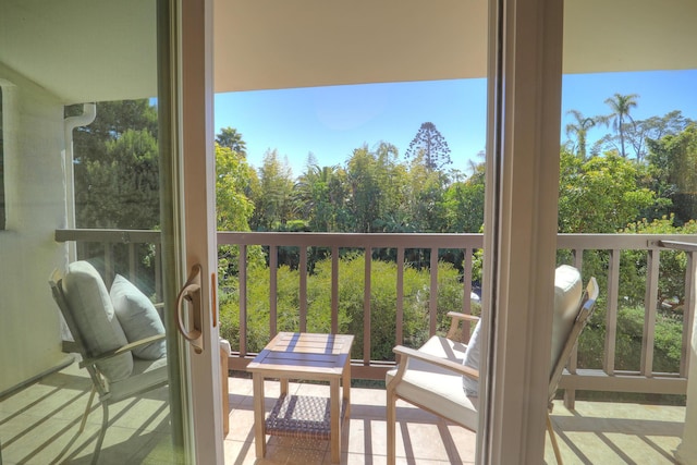 view of balcony