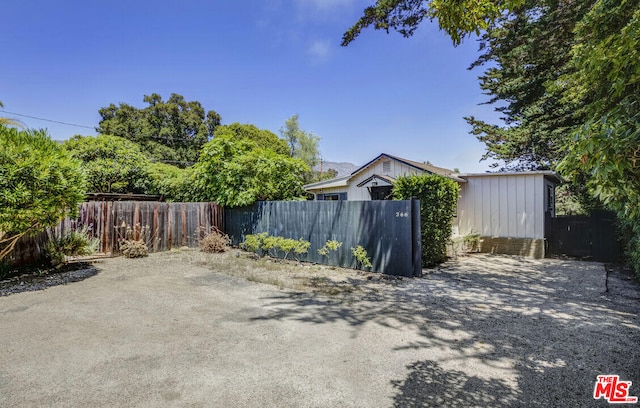 view of patio with fence