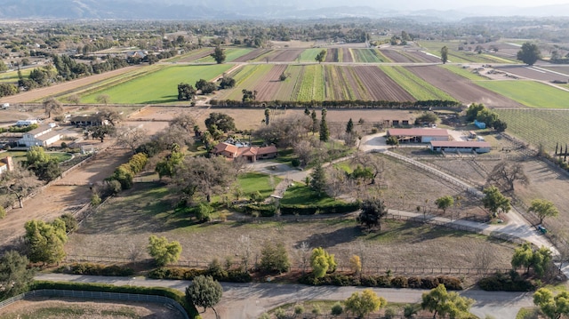 drone / aerial view featuring a rural view