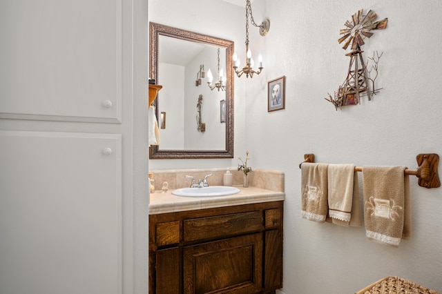 bathroom featuring vanity