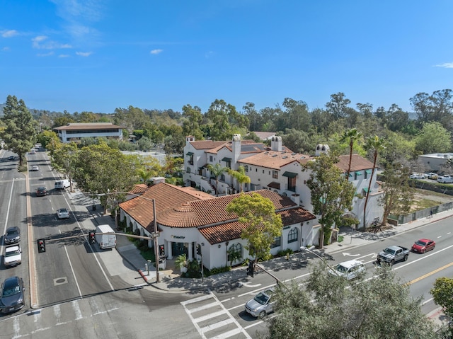 aerial view featuring a residential view