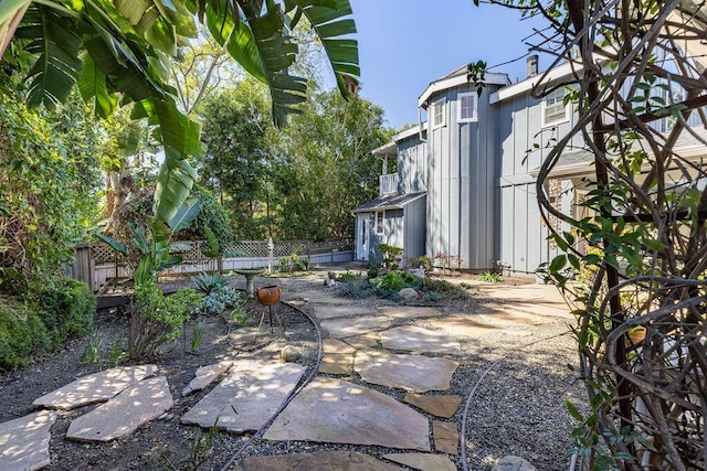 view of patio with fence