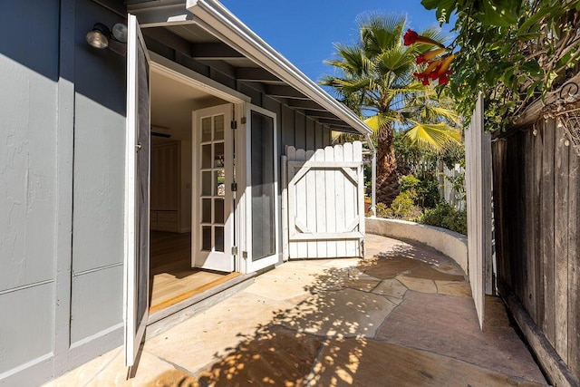 view of patio / terrace with fence