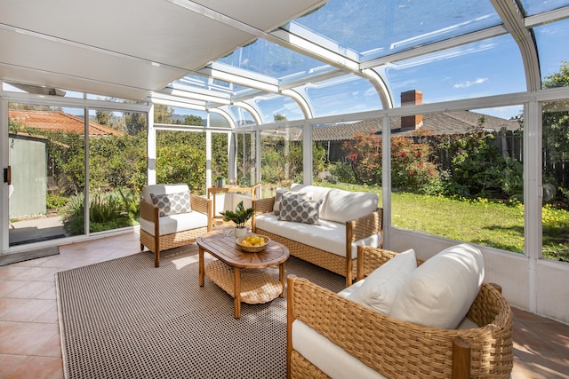 view of sunroom / solarium