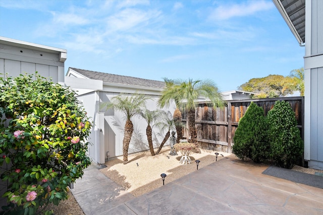 view of patio with fence