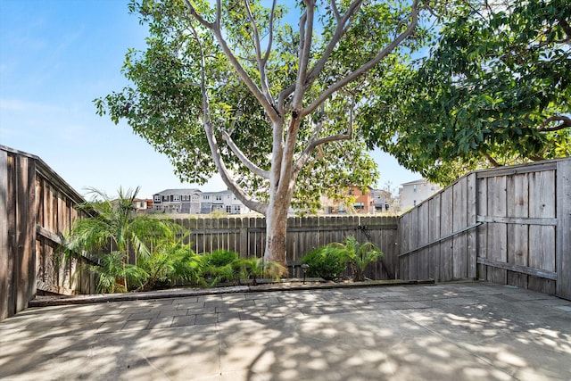 view of patio / terrace with a fenced backyard