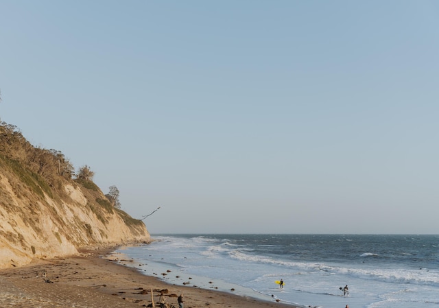 water view with a beach view