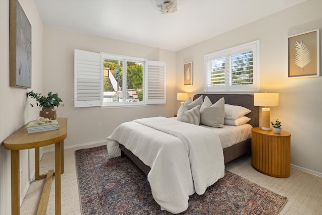 bedroom with baseboards