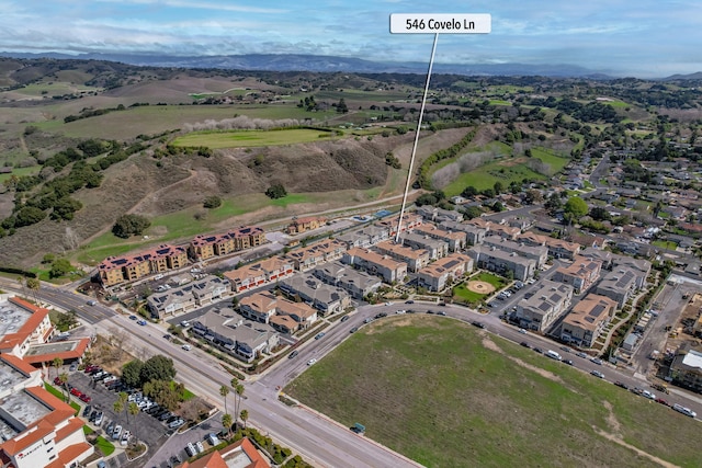 drone / aerial view featuring a residential view