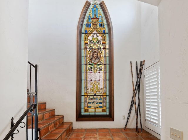 interior space featuring tile patterned floors