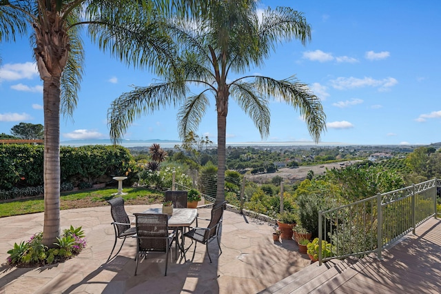 view of patio / terrace featuring outdoor dining space