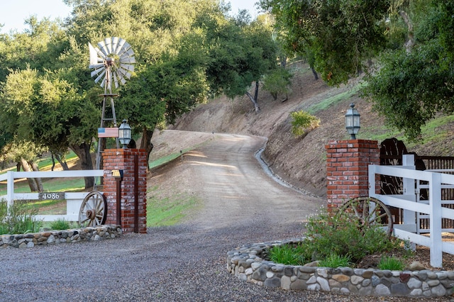 exterior space featuring driveway